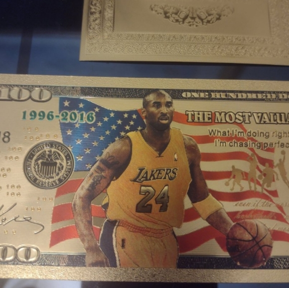 KOBE BRYANT 24k GOLD LIMITED EDITION! NOVELTY NOTE &CERTIFICATE OF AUTHENTICITY! - Picture 5 of 13